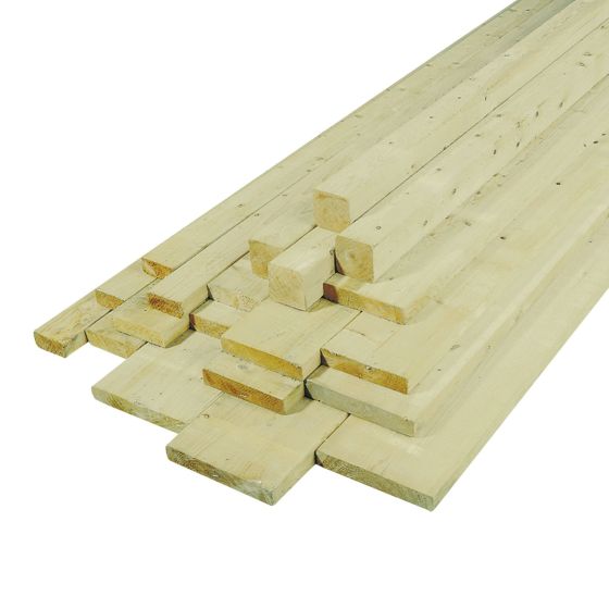 1" x 3" x 16' Épinette  Sec