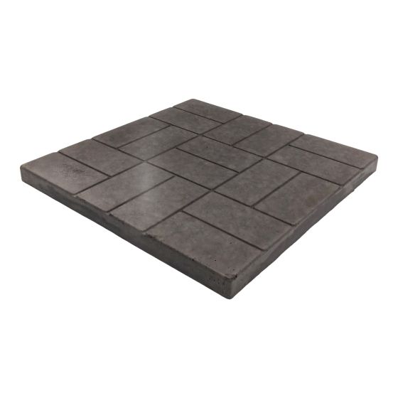 Brick Concrete Slab - Charcoal - 24" x 24"