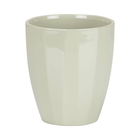 Orchid Pot Cover, Ceramic, Green, 14 cm