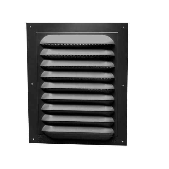 Évent de pignon, standard, noir, 15" x 20" x 1/2"