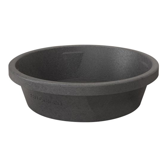 Red Barn Rubber Feed Pan - Black - 1 GL