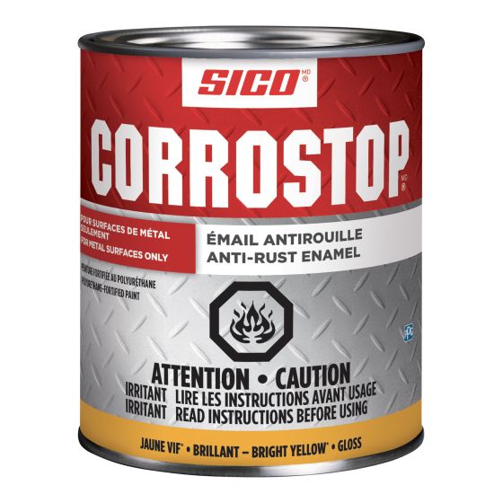 Anti-Rust Enamel - Corrostop - Yellow - Gloss - 946 ml