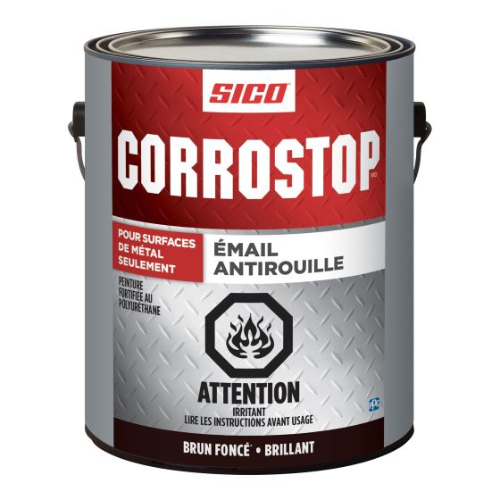 Anti-Rust Enamel - Corrostop - Dark Brown - Gloss - 3.78 l