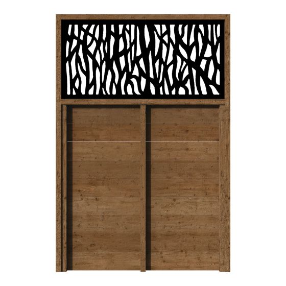 Privacy Fence Panel - Sprig - 4' x 6'