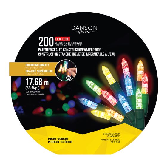 200 M5 LED Lights - Multicolour