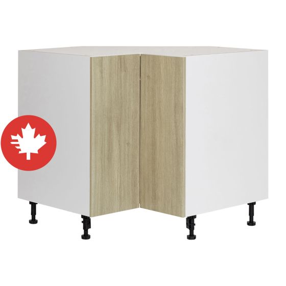 Base Corner 2 Doors - Sheer Beauty - Wood - 36" x 34 3/4" x 24"
