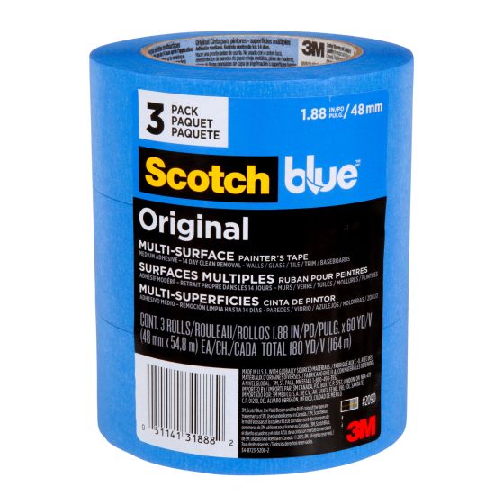 Ruban pour peintres, surfaces multiples, ScotchBlue, 48 mm, 6/pqt