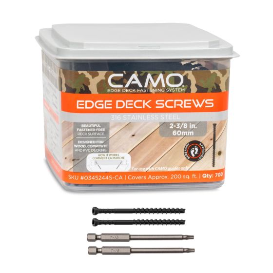 Deck Screws - Stainless Steel - 2-3/8" - 700/Pkg