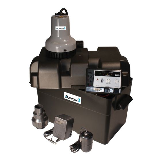 Sump Pump - Battery System 12 V – 1 ½ DWV 115 V