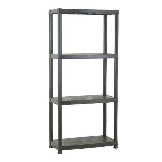 Étagère Primo, 4 tablettes, 24" x 51" x 12", noir
