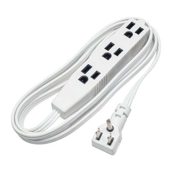 Indoor Extension Cord - 16/3 - SPT-2 - White - 4.5 m