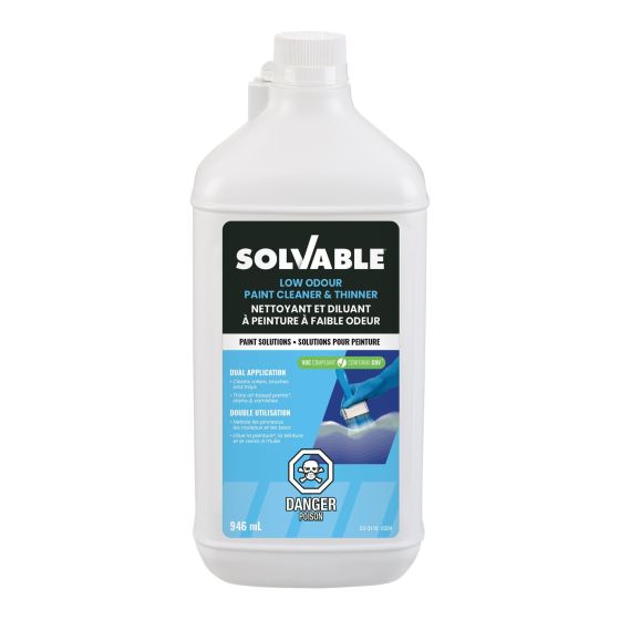 Nettoyant et diluant pour peinture à faible odeur, conforme COV, 946 ml