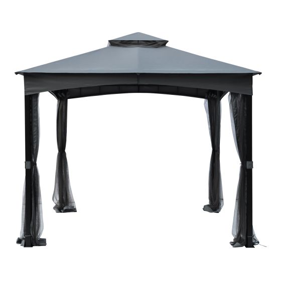 Gazebo With Vented Softtop – 10’ x 10’