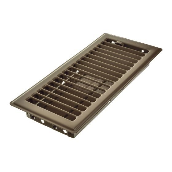 Registre de plancher, chocolat, 4" x 10"