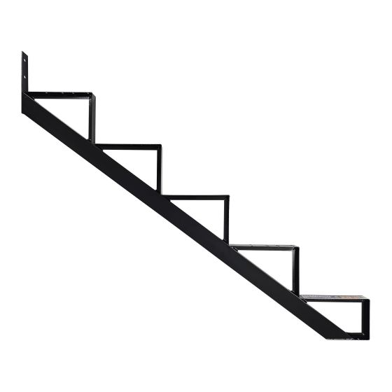 Stair Riser – Aluminum - 5 Stairs – Black - 45"