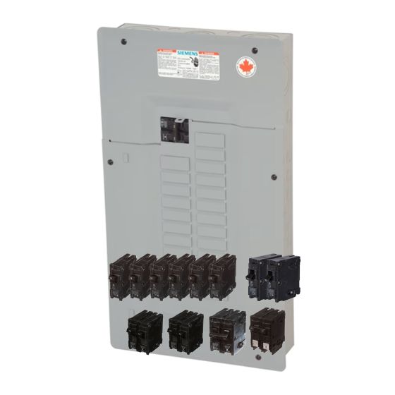 Panneau V-Pack avec disjoncteur, 120-240 V, 100 A, 24/48