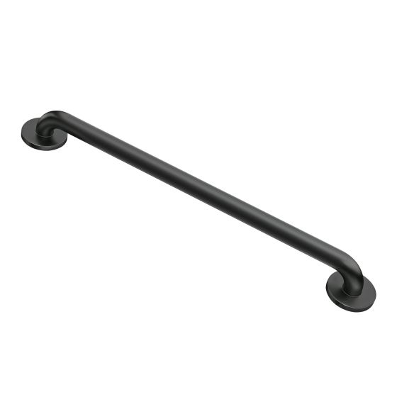 Barre d’appui, noir mat, 24"