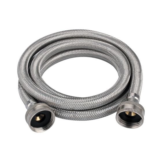 Connecteur tressé pour laveuse, acier inoxydable/PVC, 48"
