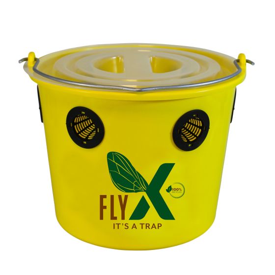 Fly Trap Bucket – Fly-X – Yellow - 12 l