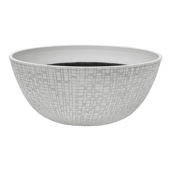 Cache pot, Riley, blanc antique,14"