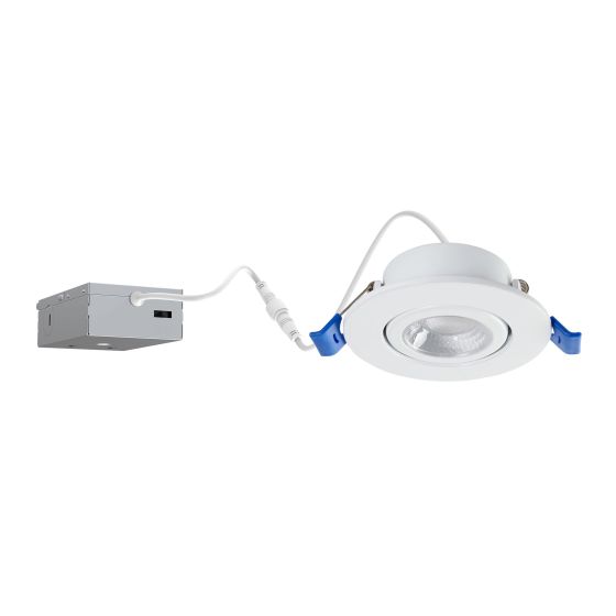 Lumière encastrée, DEL, directionnel, blanc, 5 CCT, 4", 12/pqt