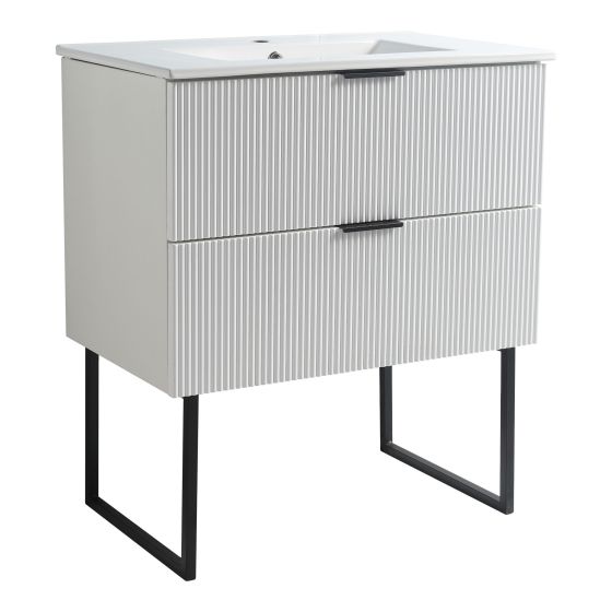 Meuble-lavabo Leiria, 30", fini blanc