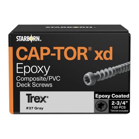 Deck Screws - Trex - Rocky Harbor - 2 3/4", 100/Pkg