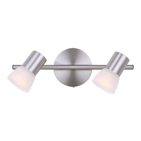 Track – 2 Lights – Hudsa - Brushed Nickel