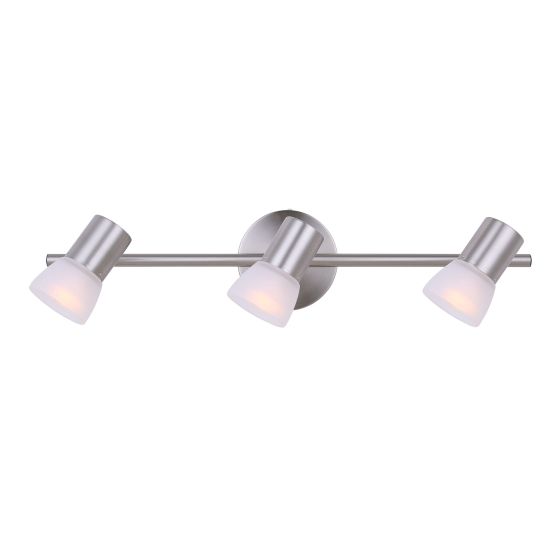 Track – 3 Lights – Hudsa - Brushed Nickel