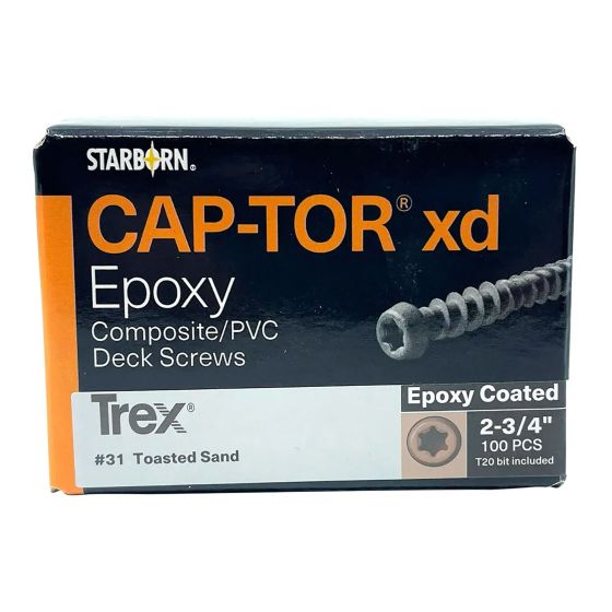 Deck Screws - Trex - Toasted Sand - 2 3/4", 100/Pkg