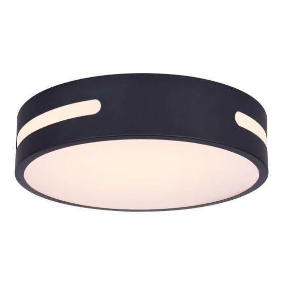 Flushmount – Del Venacco – Black - 13"