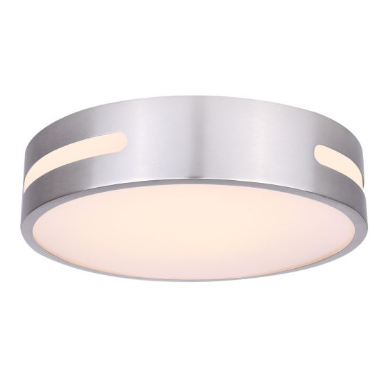 Flushmount – Del Venacco – Brushed Nickel - 13"