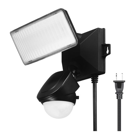 Lumière de sécurité, DEL, filaire, noir