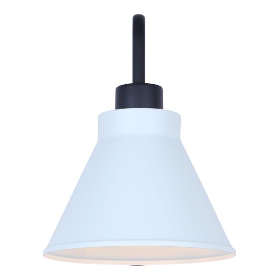 Lucia Outdoor Wall Light, Black and White Sand