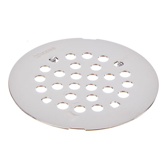 Couvre-drain de douche, chrome, 4-1/4 po de diamètre