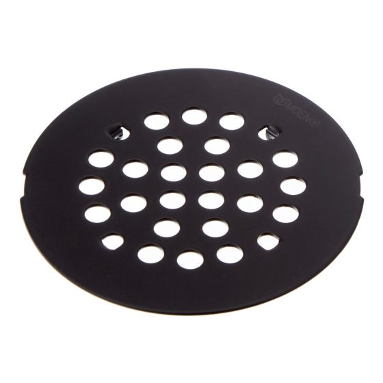 Couvre-drain de douche, noir mat, 4-1/4 po de diamètre