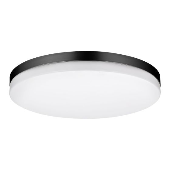 Orelis LED Flush Mount Ceiling Light – 3 CCT – 11" – Black – 2/pkg