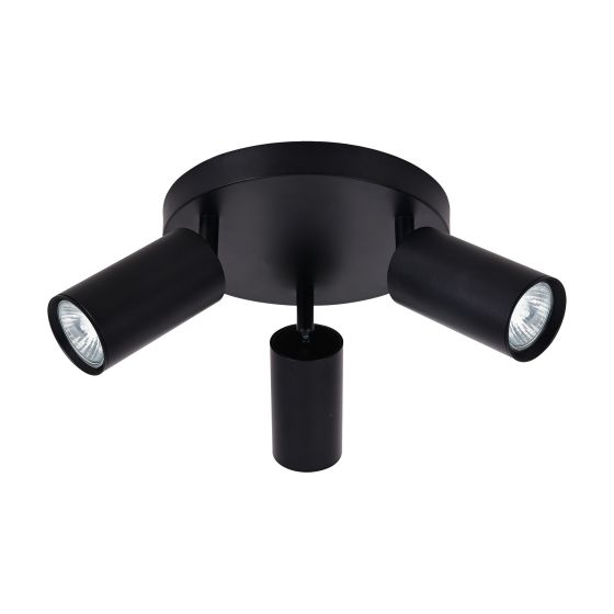 Flushmount – 3 Bulbs – Flarym – Black - 23 cm x 12,5 cm