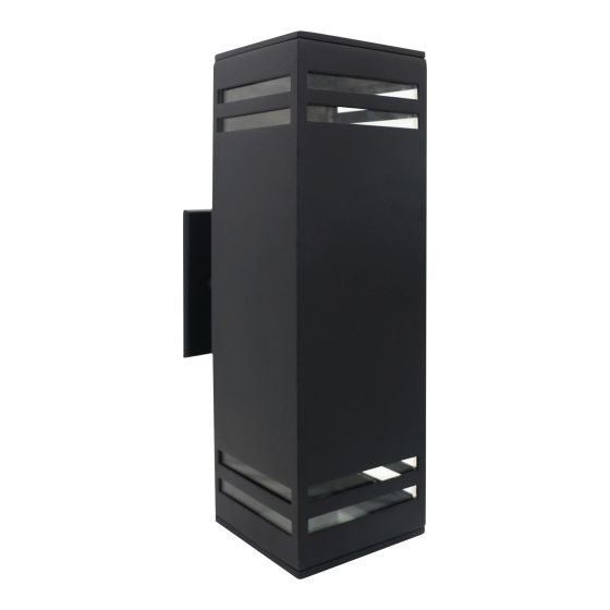 Outdoor Light Wall – Maorra – Black - 12.99" x 12.5" x 5.9"