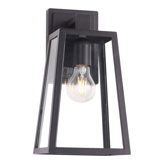 Outdoor Light Wall – Tryada – Black - 12.59" x 6.69" x 5.55"