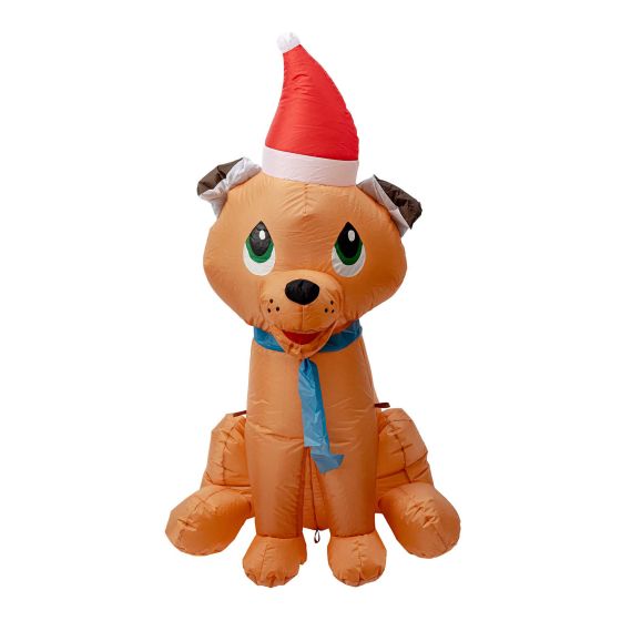 Christmas Inflatable Decoration - Dog - LED - 4’
