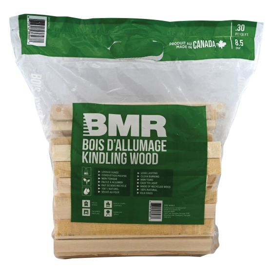 Bois d’allumage, bois franc séché au four, 0,3 pi³