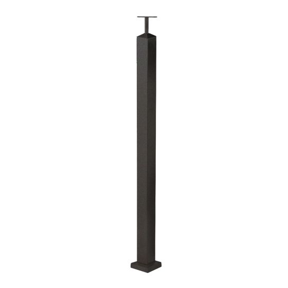 Square Newel – Black - 2" x 2" x 34-1/2"