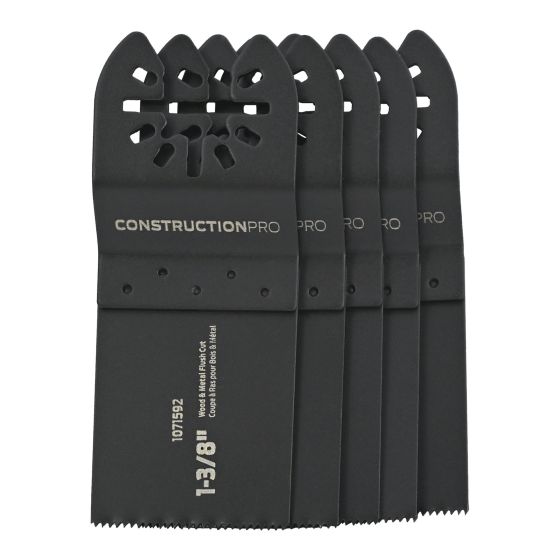 Lames oscillantes, coupe à ras pour bois & métal, 1 3/8"