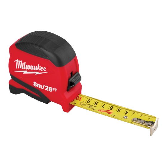 Ruban à mesurer compact, métrique/impérial, 8 m/26 pi