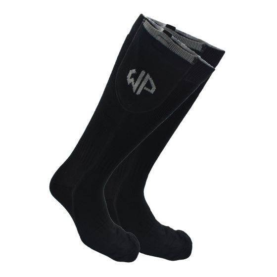 Heated Socks - S/M - 3 Levels - 9 Hours - Black/Gray