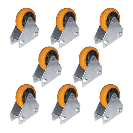 Boat Ramp Wheel Kit, 4-in Wheels, 1200-lb capacity, 8/Pkg