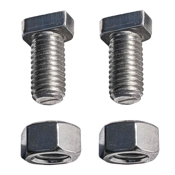 Ensemble boulon en T et écrou, acier inoxydable, 1/2 x 1 po