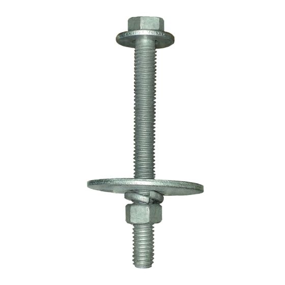 Hex Bolt Kit with Large Washer, 3/8 x 4-1/2-in, 12/Pkg
