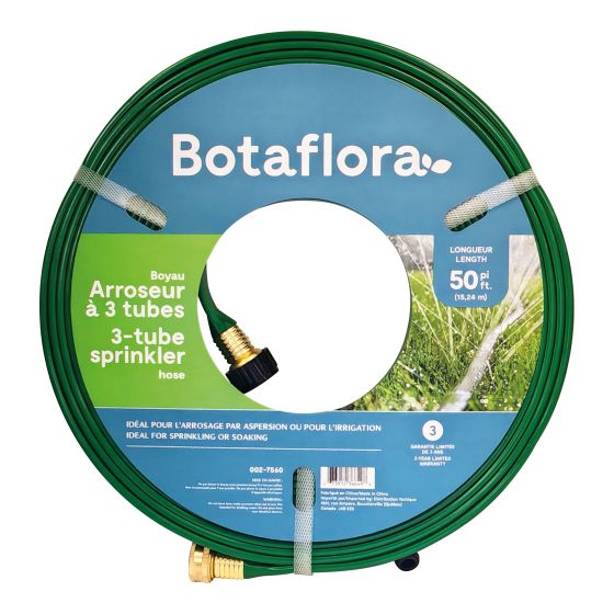Boyau d'arrosage à trois tubes, 50'